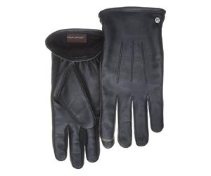 Lederhandschuhe PEARLWOOD "Will", Herren, Gr. 9.5, schwarz, Schafsleder, Biesen, unifarben, Handschuhe (38504720-9,5) schwarz