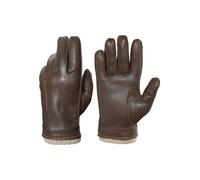 Lederhandschuhe PEARLWOOD "Wilson", Herren, Gr. 10, braun (brandy), Schafsleder, unifarben, Handschuhe, Vintage Optik durch Waxfinish (43697417-10) brandy