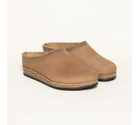 Lederhausschuh Leder Clog Stegmann braun 42