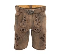 Lederhose COUNTRY MADDOX "Lederhose FELIXSEE", Herren, Gr. 62, EURO, braun (dunkelbraun), Obermaterial: 100% Ziegenleder goatskin., Hosen (34604920-62) dunkelbraun