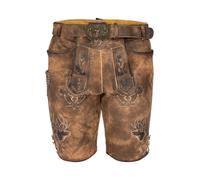Lederhose COUNTRY MADDOX "Lederhose URGSEE", Herren, Gr. 56, EURO, braun (mittelbraun), Obermaterial: 100% Lederfaserstoff LEAFIBTEX., Hosen (88172125-56) mittelbraun