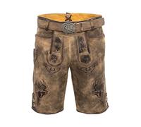 Lederhose COUNTRY MADDOX "Lederhose URGSEE", Herren, Gr. 58, EURO, braun, Obermaterial: 100% Lederfaserstoff LEAFIBTEX., Hosen (30705801-58) braun