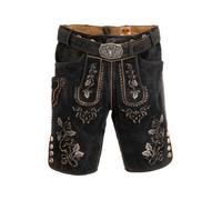 Lederhose COUNTRY MADDOX "Lederhose WALDKREUZ", Herren, Gr. 58, EURO, schwarz, Obermaterial: 100% Lederfaserstoff LEAFIBTEX., Hosen (71680654-58) schwarz