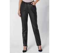 Lederhose CREATION L PREMIUM, Damen, Gr. 23, Kurzgrößen, schwarz, 100% Lammnappaleder, unifarben, lang, Hosen (43862549-23) schwarz