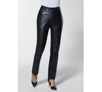 Lederhose CREATION L PREMIUM, Damen, Gr. 42, Normalgrößen, schwarz, 100% Lammnappaleder, unifarben, lang, Hosen (90774965-42) schwarz