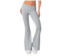 Lederhose Damen Schwarz Kostüm Cargohose Baggy Hose Schwarz Damen Elegant Freizeithose Regenhose Damen Jogginghose Grau Elegante Jogginghose Damen Cargo Hosen Damen Schlaghose Damen(1-Light Gray,XS)