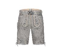 Lederhose EMIR mit Gürtel - Krüger Buam - 965272-000-0044 Grau/Grau - Gr. - 54