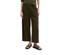 Lederhose MARC O'POLO "aus weichem Ziegenveloursleder", Damen, Gr. 44, Normalgrößen, mossy earth, Obermaterial: 100% Leder. Futter: 100% Polyester, unifarben, loose fit knöchelfrei, Hosen (76386753-44