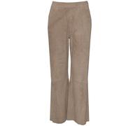 Lederhose MAZE "42021164", Damen, Gr. XS, US-Größen, beige (greige), Obermaterial: 100% Ziegenveloursleder; Innenfutter: 100% Baumwolle, Hosen (95507138-XS) greige