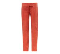 Lederhose RICANO "Lederhose Low Cut", Damen, Gr. L, Länge 34, rot, Obermaterial: 100% Lammnappaleder LANA., schmal, Hosen, Handgefertigt aus echtem Leder (58432929-L) rot