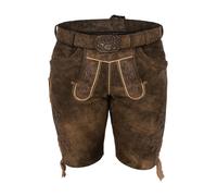 Lederhose SPIETH & WENSKY "Lederhose HAVEL tabak holz", Herren, Gr. 54, EURO, braun, Obermaterial: 100% Lederfaserstoff LEAFIBTEX., Hosen (30605827-54) braun