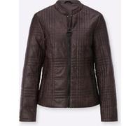 Lederimitat-Blazer schoko-bedruckt 50