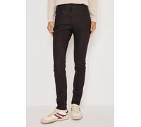 Lederimitathose CECIL, Damen, Gr. 32, Länge 32, tartufo braun, Stoff, 76% Viskose, 21% Nylon, 3% Elasthan, unifarben, slim fit lang, Hosen, 5-Pocket-Style (11140827-32) tartufo braun