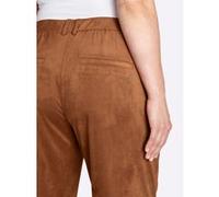 Lederimitathose SHEEGO, Damen, Gr. 42, Normalgrößen, cognac, 90% Polyester, 10% Elasthan, unifarben, Hosen (74257847-42) cognac