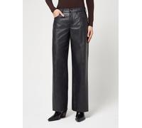 Lederimitathose GANG "94CARLOTTA", Damen, Gr. 28, N-Gr, schwarz, Web, Obermaterial: 50% Polyurethan, 50% Viskose, unifarben, weit lang, Hosen, im Wide Fit (10556153-28) schwarz