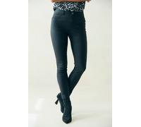 Lederimitathose LASCANA "aus bequemen Lederimitat in Skinny-Form", Damen, Gr. 46, N-Gr, schwarz, Jersey, Obermaterial: 77% Viskose, 20% Polyamid, 3% Elasthan. Beschichtung: 100% Polyurethan, leicht gl