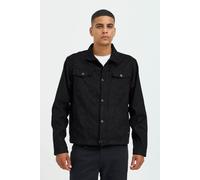 Lederimitatjacke BLEND "BHJacket", Herren, Gr. M, schwarz, 100% Polyester, unifarben, Basic, regular fit normal, normaler offener Saum, Jacken, Moderne Kunstlederjacke mit Taschen (53203508-M) schwarz