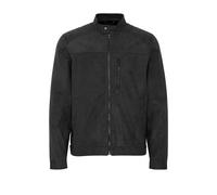 Lederimitatjacke BLEND "BHOuterwear", Herren, Gr. XL, schwarz, 100% Polyester, unifarben, regular fit normal, Jacken, Coole Kunstlederjacke in Racer-Stil (78308914-XL) schwarz