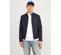 Lederimitatjacke JACK & JONES "JJEDYLAN CLEAN JACKET NOOS", Herren, Gr. L, schwarz (jet schwarz), Web, Obermaterial: 100% Polyester, unifarben, normal taillenbedeckt, ohne Ausschnitt, 1-Knopf-Manschet