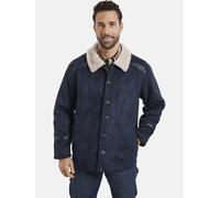Lederimitatjacke JAN VANDERSTORM "Jacke in Lederoptik LOTHAR", Herren, Gr. 66, blau (dunkelblau), Obermaterial: 100% Polyester COOLMAX PES(Coolmax)., Jacken (79157740-66) dunkelblau