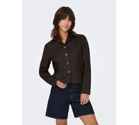 Lederimitatjacke JDY "JDYNICO FAUX SUEDE JACKET OTW SGO NOOS", Damen, Gr. XL, braun (chocolate torte), Web, Obermaterial: 100% Polyester, unifarben, taillenbedeckt, Jacken, Kunstfaser (71689655-XL) ch
