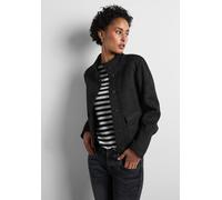 Street One Damen Jacke in Velours-Optik