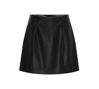 Lederimitatrock ONLY "ONLELINA FAUX LEATHER SKIRT OTW", Damen, Gr. S, schwarz, Web, Obermaterial: 100% Polyester, unifarben, kurz, Röcke Lederimitatrock (39878943-S)