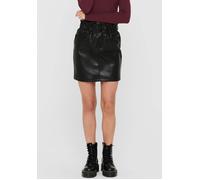 ONLY Womens Onlmaiya-Miri Faux Leather Skrt PNT Noos Rock, Black, XS