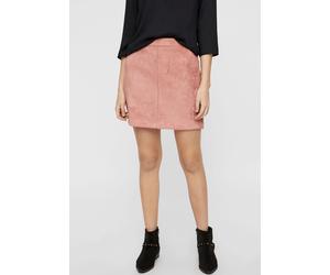 Lederimitatrock VERO MODA "VMDONNADINA FAUXSUEDE SHORT SKIRT", Damen, Gr. L (40), rosa (old rose), Web, Obermaterial: 90% Polyester, 10% Elasthan, unifarben, kurz, Röcke, Materialmix (93295237-L) old 