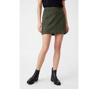 Lederimitatrock VERO MODA "VMDONNADINA FAUXSUEDE SHORT SKIRT", Damen, Gr. XS, grün (forest night), Web, Obermaterial: 90% Polyester, 10% Elasthan, unifarben, kurz, Röcke, Materialmix (32574727-XS) for