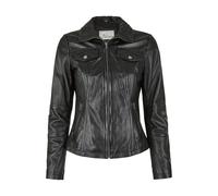 Lederjacke 7ELEVEN "SEPRIA", Damen, Gr. 42, schwarz, Obermaterial: 100% Lammleder LEL. Futter: 100% Polyester PES., regular fit, Jacken, mit hochschließbarem Umlegekragen (24694803-42) schwarz