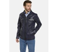 Lederjacke BABISTA "Lederjacke BELLINIRO", Herren, Gr. 50, blau (dunkelblau), Obermaterial: 100% Lederfaserstoff LEAFIBTEX., Jacken (71298650-50) dunkelblau