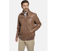 Lederjacke BABISTA "Lederjacke CORIETTA", Herren, Gr. 50, braun (cognac), Obermaterial: 100% Lederfaserstoff LEAFIBTEX., Jacken (73086167-50) cognac