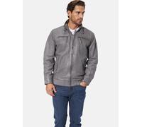 Lederjacke BABISTA "Lederjacke CORIETTA", Herren, Gr. 52, grau, Obermaterial: 100% Lederfaserstoff LEAFIBTEX., Jacken (25694117-52) grau