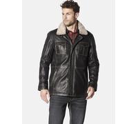 Lederjacke BABISTA "Lederjacke MANSITOTZI", Herren, Gr. 50, schwarz (dunkelbraun), Obermaterial: 100% Lammleder LEL., Jacken (89340632-50) dunkelbraun