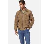 Lederjacke BABISTA "Lederjacke SARMAR", Herren, Gr. 56, braun (cognac), Obermaterial: 100% Lederfaserstoff LEAFIBTEX., Jacken (42575726-56) cognac
