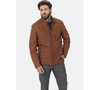 Lederjacke BABISTA "Lederjacke SORENTELLO", Herren, Gr. 52, orange (cognac), Obermaterial: 100% Lederfaserstoff LEAFIBTEX., Jacken (55382028-52) cognac