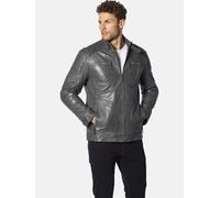 Lederjacke BABISTA "Lederjacke ZANZINO", Herren, Gr. 58, grau, Obermaterial: 100% Lederfaserstoff LEAFIBTEX., Jacken (17324907-58) grau