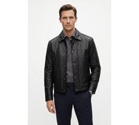 BOSS Herren Lederjacke JOBAN, schwarz, Gr. 52