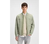 BOSS Herren Velourslederjacke JOHICE, khaki, Gr. 54