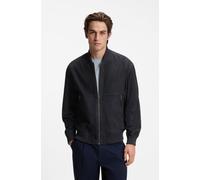 BOSS Relaxed-Fit Jacke aus Veloursleder - Style Jonorve, 50562519 Dunkelblau 50