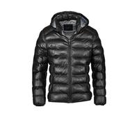 Lederjacke BUGATTI "BUCLAUDIUS", Herren, Gr. 56, schwarz, Obermaterial: 100% Lammleder LEL. Futter: 100% Polyester PES., Rundhals, Jacken, mit Reißverschlusstaschen (76397504-56) schwarz