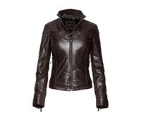 Lederjacke BUGATTI "bugatti Lederjacke", Damen, Gr. 40, braun (d braun), Obermaterial: 100% Lammleder LEL., uni, regular fit, Jacken, Taillierter Schnitt (13577156-40) d braun