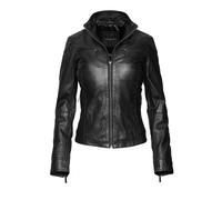 Lederjacke BUGATTI "bugatti Lederjacke", Damen, Gr. 40, schwarz, Obermaterial: 100% Lammleder LEL., uni, regular fit, Jacken, Taillierter Schnitt (78062945-40) schwarz