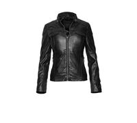 Lederjacke BUGATTI "bugatti Lederjacke", Damen, Gr. 44, schwarz, Obermaterial: 100% Lammleder LEL., uni, regular fit, Jacken, Taillierter Schnitt (78756447-44) schwarz