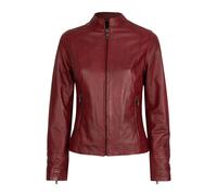 Lederjacke BUGATTI "BULady-122", Damen, Gr. 46, rot, Obermaterial: 100% Lammleder LEL. Futter: 100% Polyester PES., Rundhals, Jacken, aus hochwertigem Leder (79718616-46) rot