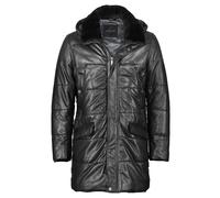 Lederjacke BUGATTI "BUTREMO", Herren, Gr. 56, schwarz, Obermaterial: 100% Lammleder LEL. Futter: 100% Polyester PES. 100% Polyester PES., uni, modern fit, Rundhals, Jacken, aus weichem Leder (25973844