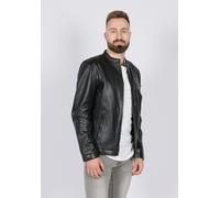 Lederjacke FREAKY NATION "Easy Jim-FN", Herren, Gr. L(48), schwarz, Oberstoff: 100% Leder; Futter: 100% Baumwolle, normal, Jacken (81400465-L) schwarz