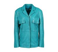 Lederjacke FREAKY NATION "In The Box-FN", Damen, Gr. M (38), türkis, Oberstoff: 100% Leder; Futter: 100% Baumwolle, normal, Jacken (21596538-M) türkis