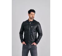 Lederjacke FREAKY NATION "Lucky Jim-FN", Herren, Gr. XXL, schwarz, Oberstoff: 100% Leder; Futter: 100% Baumwolle, regular fit, Jacken (17416432-XXL) schwarz